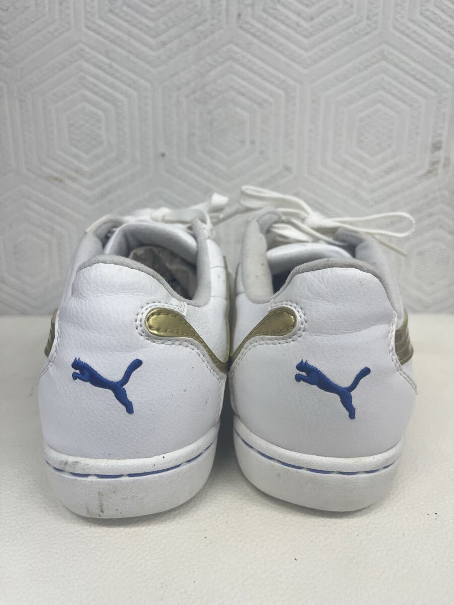 1円〜 PUMA プーマ スニーカー 24.5cm SOFTFOAM 白 ベージュ 靴 レディース W10264_画像4