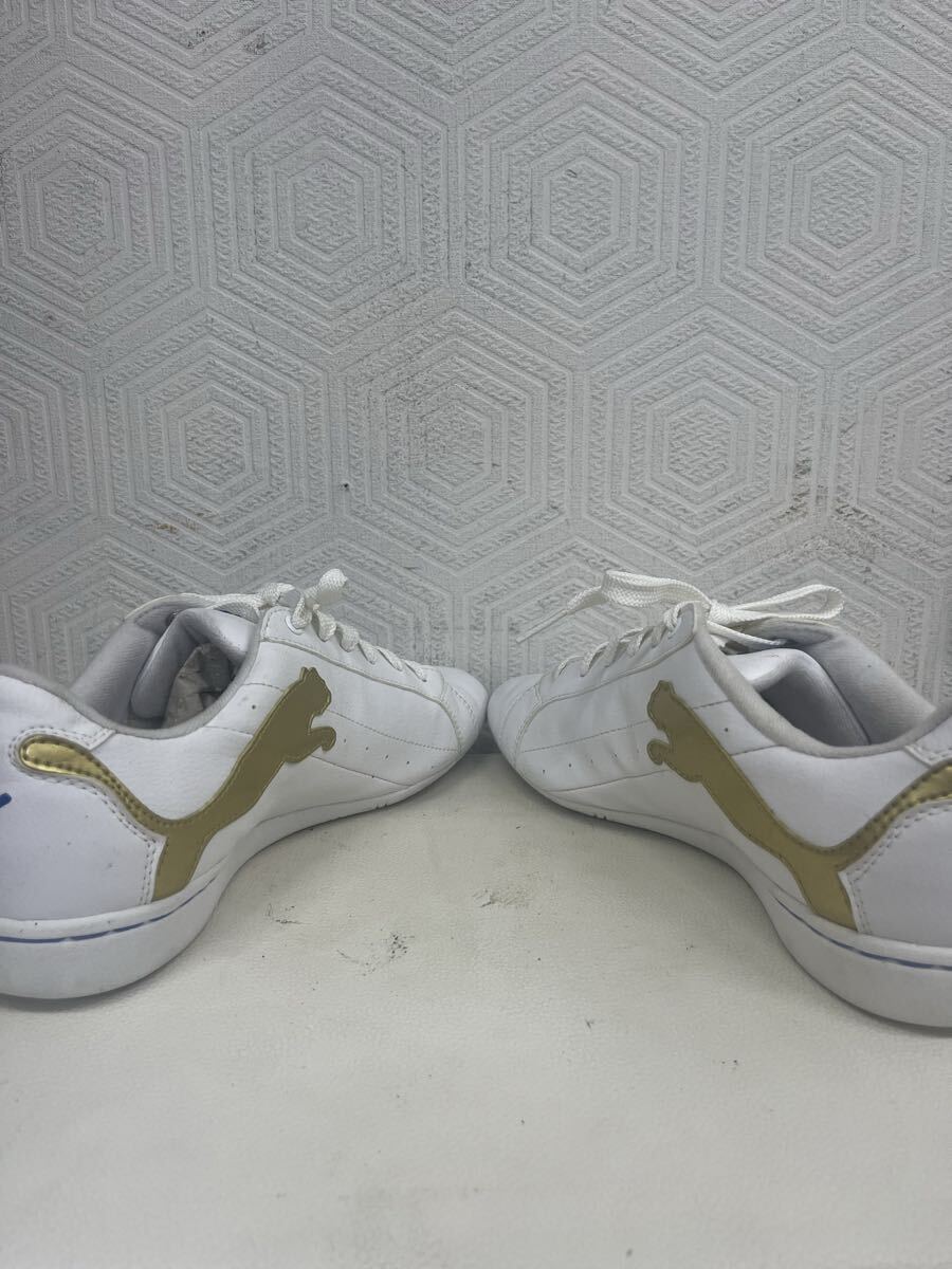 1円〜 PUMA プーマ スニーカー 24.5cm SOFTFOAM 白 ベージュ 靴 レディース W10264_画像5