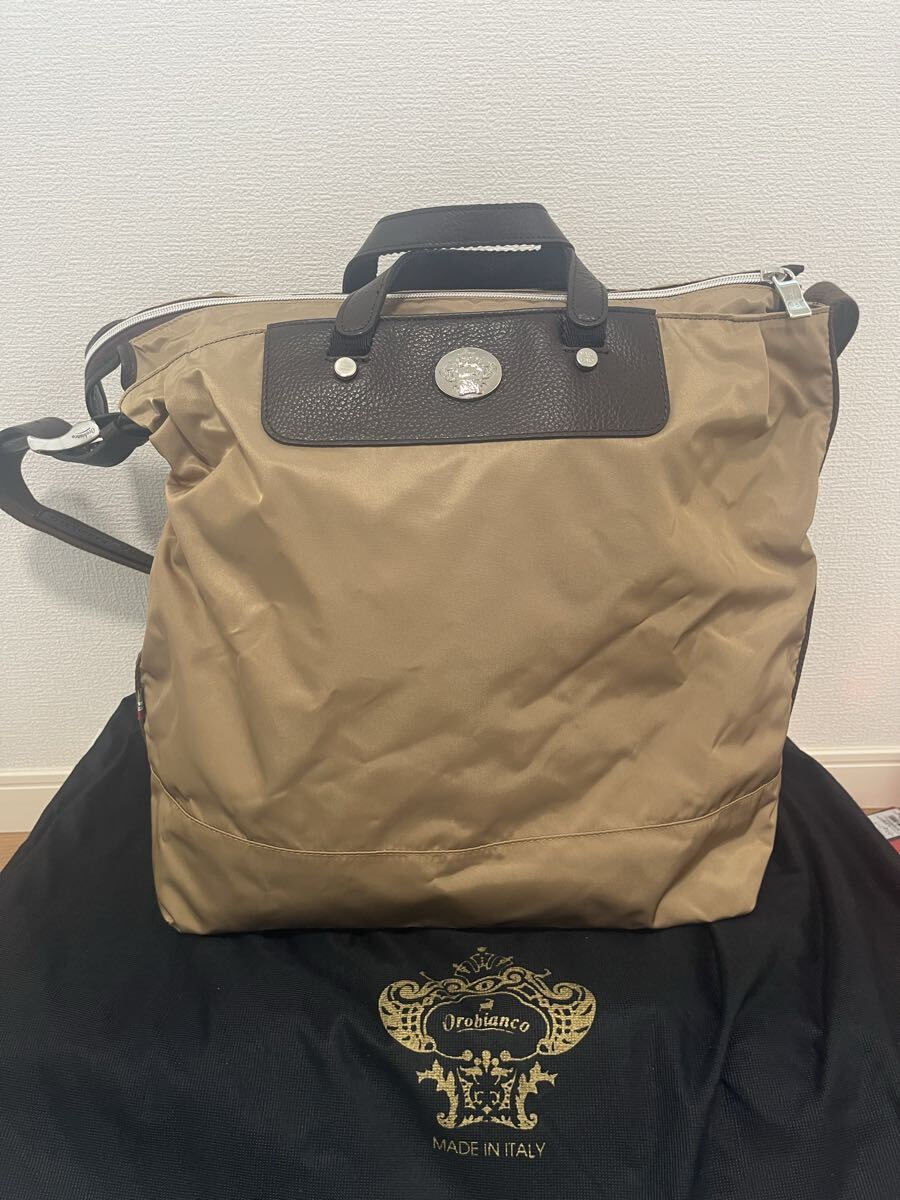 Orobianco オロビアンコ ショルダーバッグ ハンドバッグ 大容量　W102613_画像1