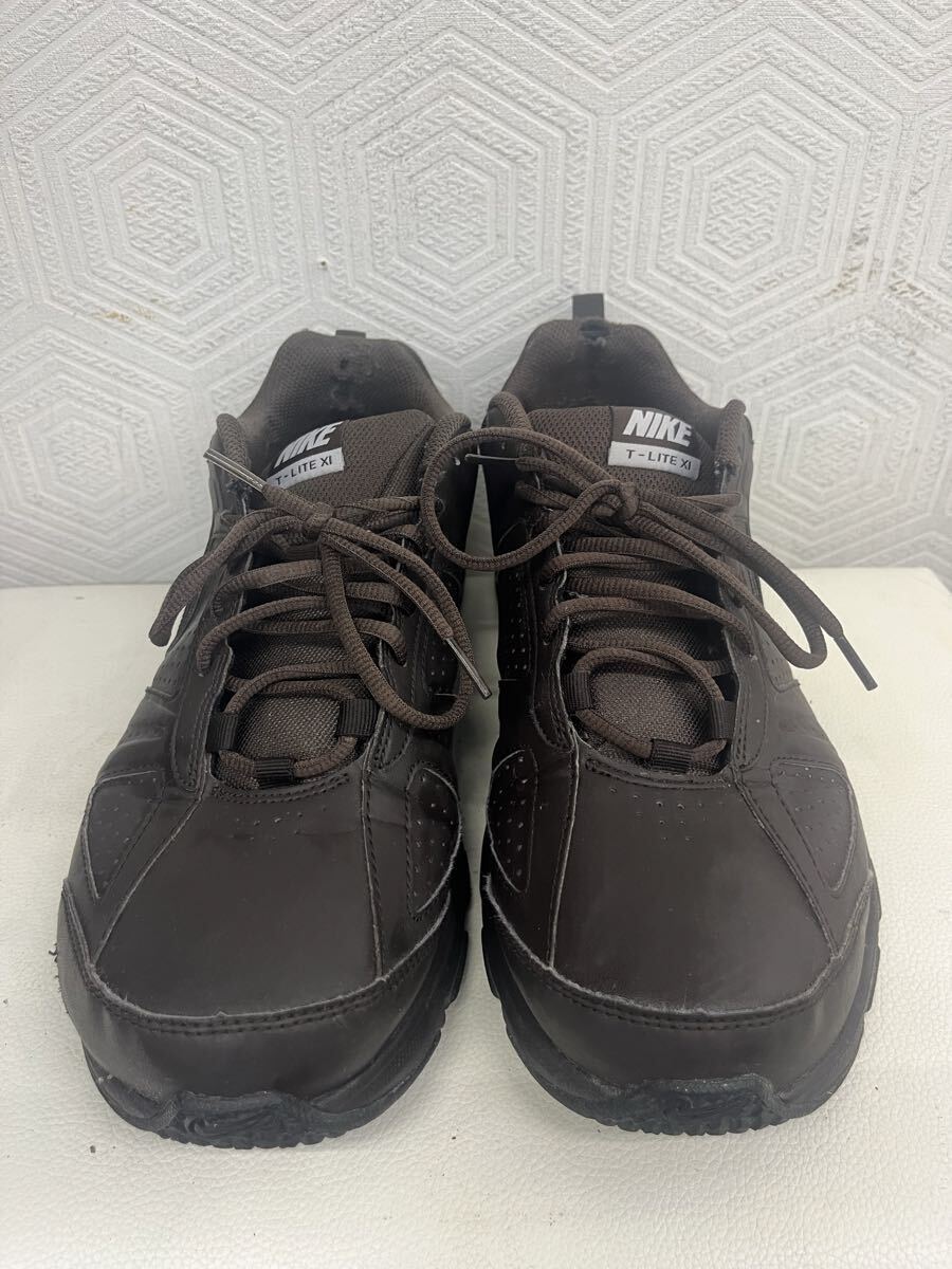 1円〜 NIKE ナイキ T-LITE ブラウン メンズ スニーカー 28.0cm W102617_画像1