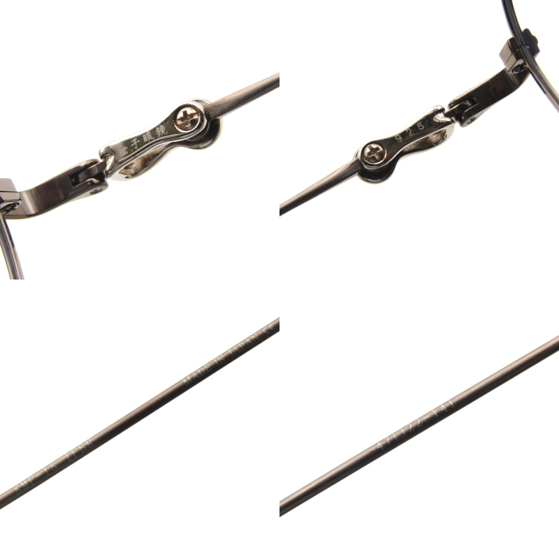 美品 金子眼鏡 カネコガンキョウ メガネフレーム KMP-18 度入り 日本製 ボストン メタル SV925製丁番パーツ IPBR ブラウン 65008714_画像4