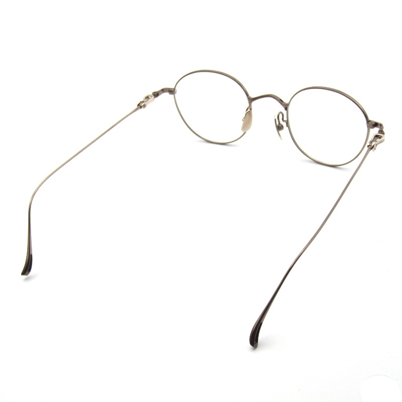 美品 金子眼鏡 カネコガンキョウ メガネフレーム KMP-18 度入り 日本製 ボストン メタル SV925製丁番パーツ IPBR ブラウン 65008714_画像7