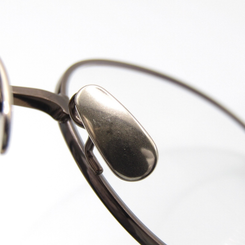 美品 金子眼鏡 カネコガンキョウ メガネフレーム KMP-18 度入り 日本製 ボストン メタル SV925製丁番パーツ IPBR ブラウン 65008714_画像8