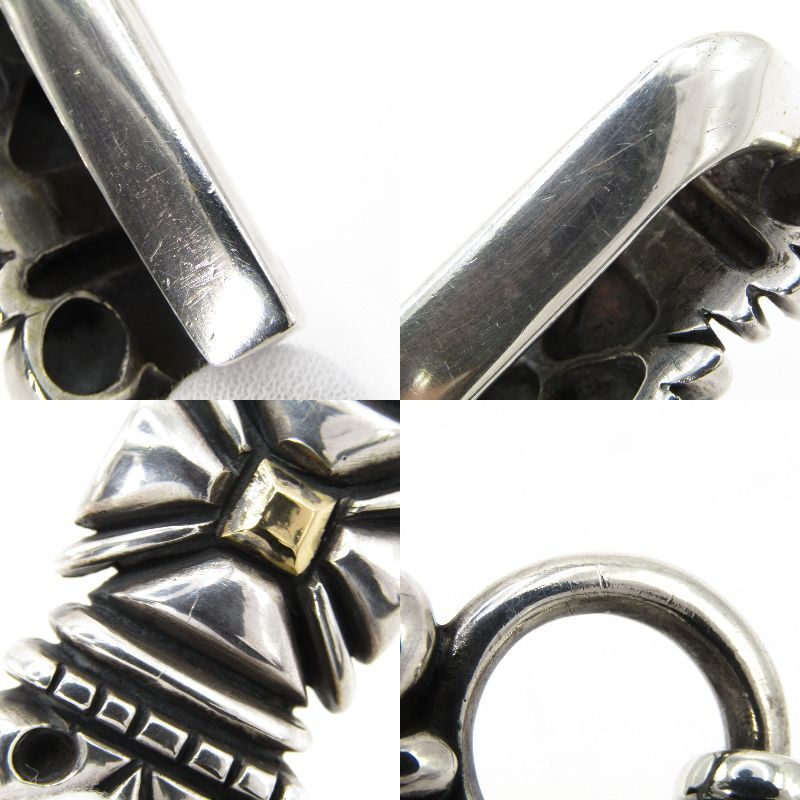 STOPLIGHT ストップライト ウォレットチェーン 10Skull 10スカル ゴシッククロス キーパー K18 シルバー 30013250_画像8
