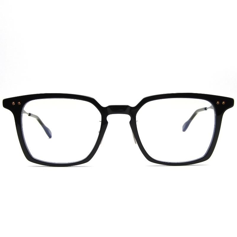 美品 DITA ディータ メガネフレーム RAMIDA DTX468-A-01 日本製 ラミダ ウェリントン コンビ ブラック/ゴールド 65008822_画像2