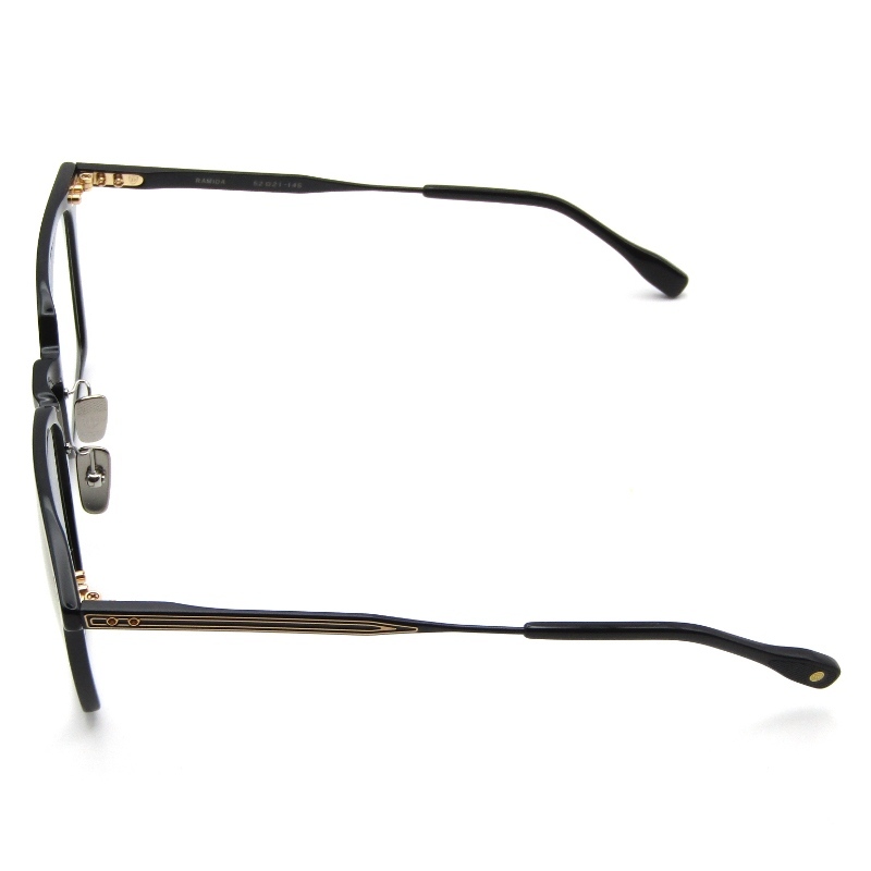 美品 DITA ディータ メガネフレーム RAMIDA DTX468-A-01 日本製 ラミダ ウェリントン コンビ ブラック/ゴールド 65008822_画像3