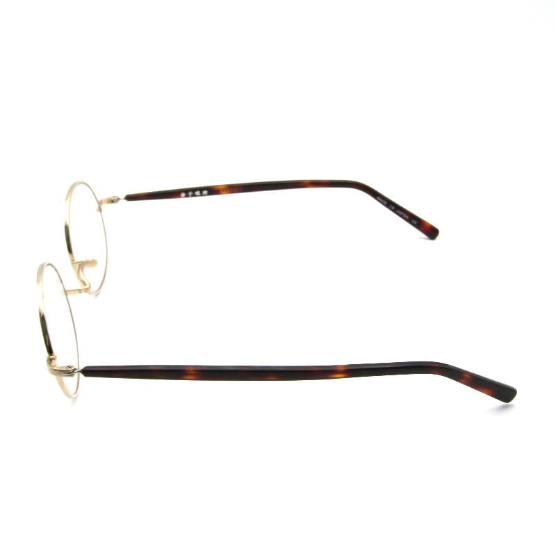 金子眼鏡 カネコガンキョウ メガネフレーム KV-146 度入り 日本製 VINTAGEシリーズ BG ブラッシュゴールド/デミブラウン 61003895_画像2