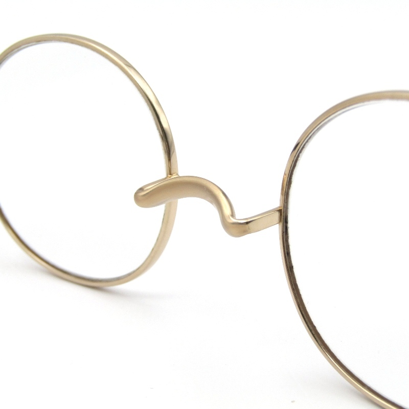 金子眼鏡 カネコガンキョウ メガネフレーム KV-146 度入り 日本製 VINTAGEシリーズ BG ブラッシュゴールド/デミブラウン 61003895_画像4