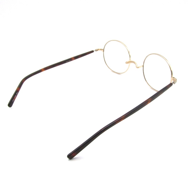 金子眼鏡 カネコガンキョウ メガネフレーム KV-146 度入り 日本製 VINTAGEシリーズ BG ブラッシュゴールド/デミブラウン 61003895_画像5