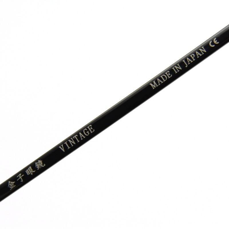 美品 金子眼鏡 カネコガンキョウ メガネフレーム KV-81L 日本製 VINTAGEシリーズ クラウンパント IPBK ブラック 65008877_画像3