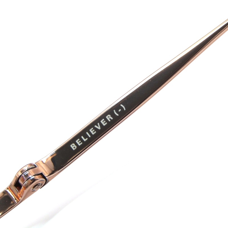 美品 DITA ディータ メガネフレーム BELIEVER(-) DTX506-52-02 日本製 ビリーバーマイナス ラウンド RGD ローズゴールド 61004010_画像4