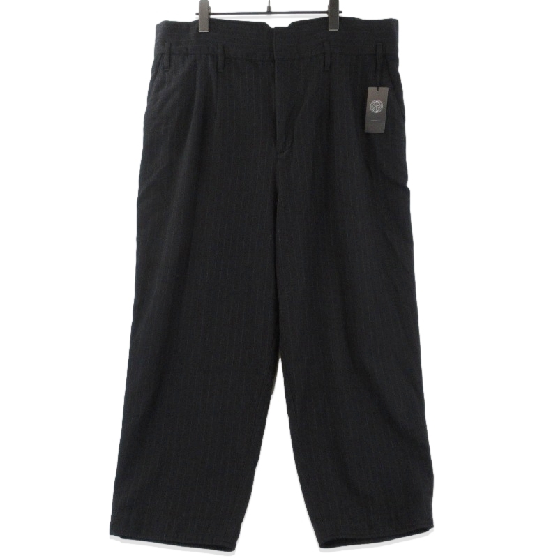 未使用 Porter Classic ポータークラシック PIN STRIPE CLASSIC PANTS PC-031-3611-0010-0016 ブラック 黒 XXL タグ付き 71014002_画像1