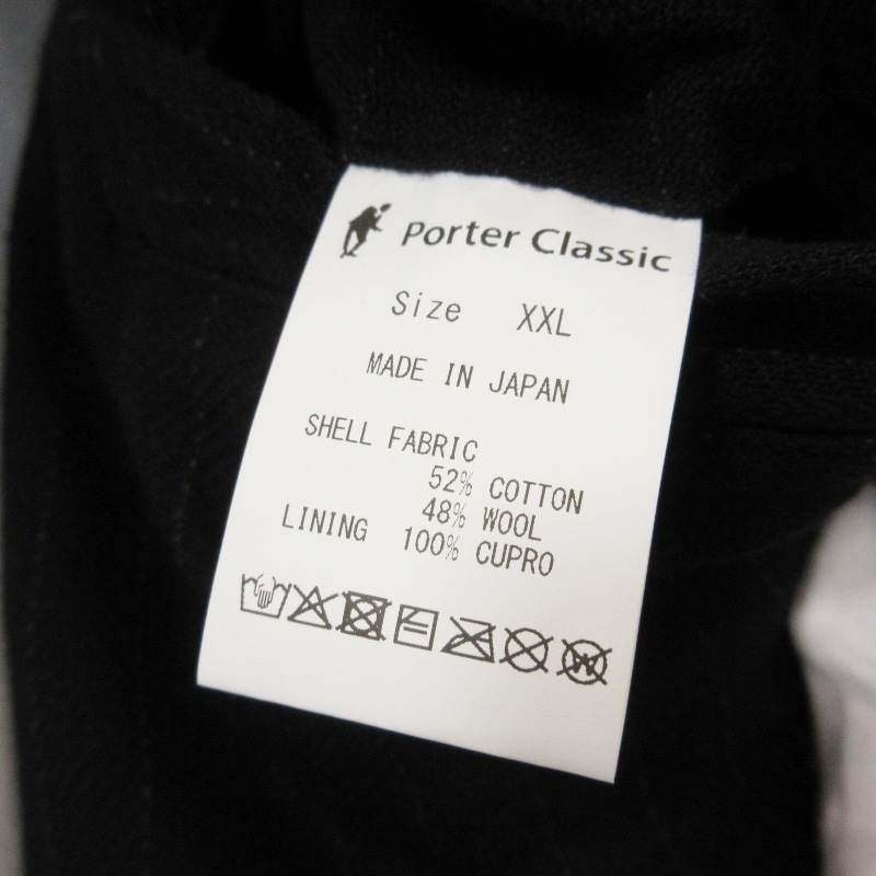 未使用 Porter Classic ポータークラシック PIN STRIPE CLASSIC PANTS PC-031-3611-0010-0016 ブラック 黒 XXL タグ付き 71014002_画像7