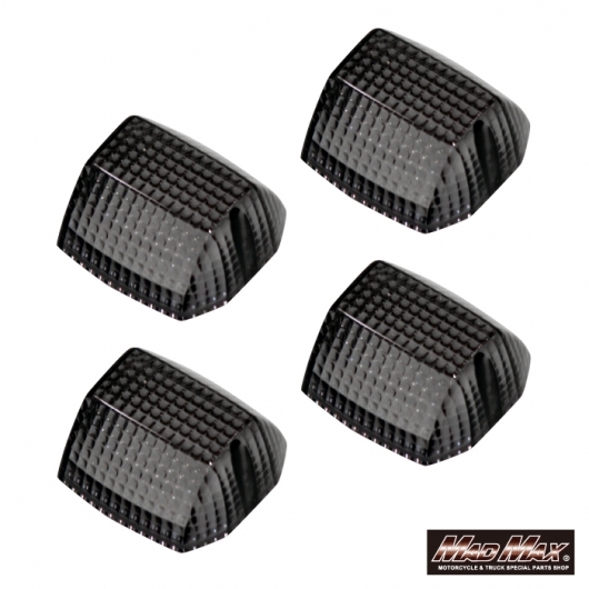 MADMAX KAWASAKI カワサキ ZR-7/ GPZ900R/GPZ750R スモーク ウインカーレンズ 4個セット (MM11-K002-SM-4)_画像1