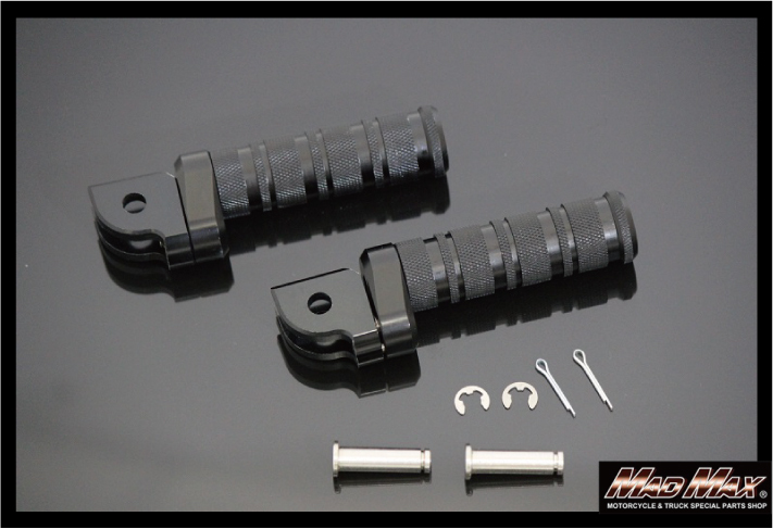 MADMAX ヤマハ車用 FZ400 ('97-98) 4YR アルマイト メインステップ ブラック (MM05-0135-BK)_画像1