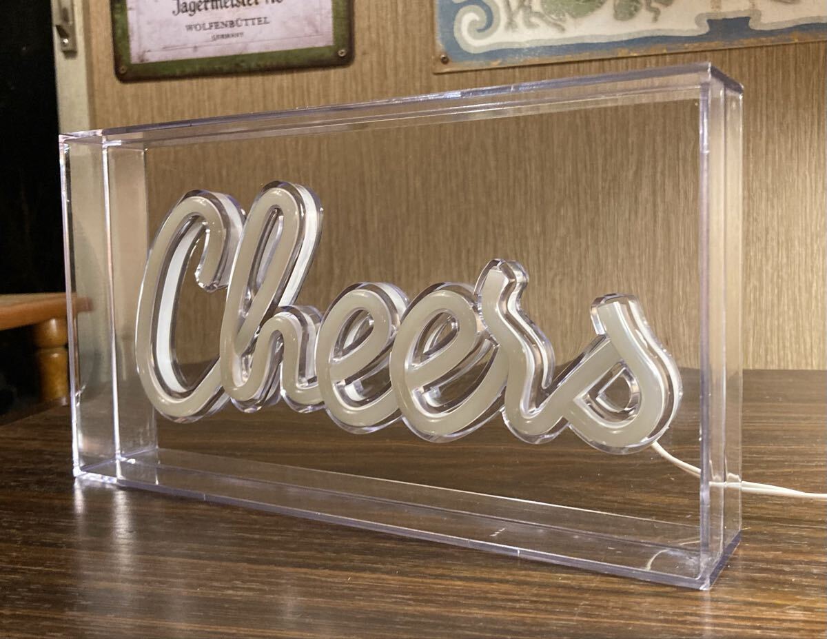 cheers LED ネオン管 ビール ウイスキー アメリカン 雑貨 ネオンサイン 電飾 看板 ライト 置物 ガレージ ランプ ダイナー バー パブ 壁掛け_画像5