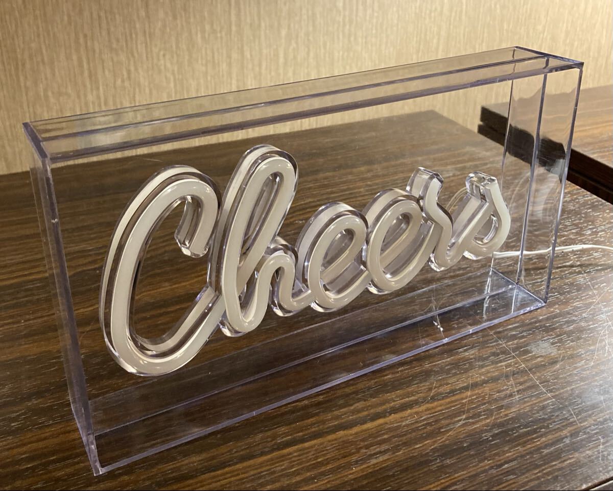 cheers LED ネオン管 ビール ウイスキー アメリカン 雑貨 ネオンサイン 電飾 看板 ライト 置物 ガレージ ランプ ダイナー バー パブ 壁掛け_画像6