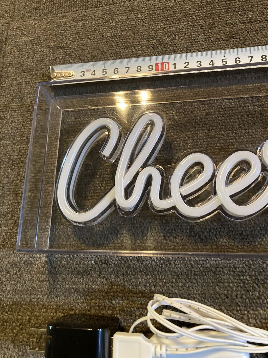 cheers LED ネオン管 ビール ウイスキー アメリカン 雑貨 ネオンサイン 電飾 看板 ライト 置物 ガレージ ランプ ダイナー バー パブ 壁掛け_画像8