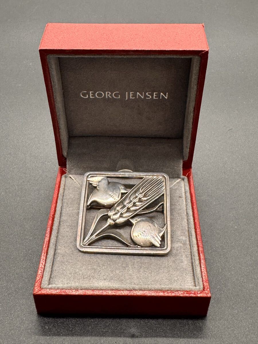 ★ GEORG JENSEN / ジョージジェンセン ブローチ 麦と小鳥 925 S 250 シルバー 0914OG