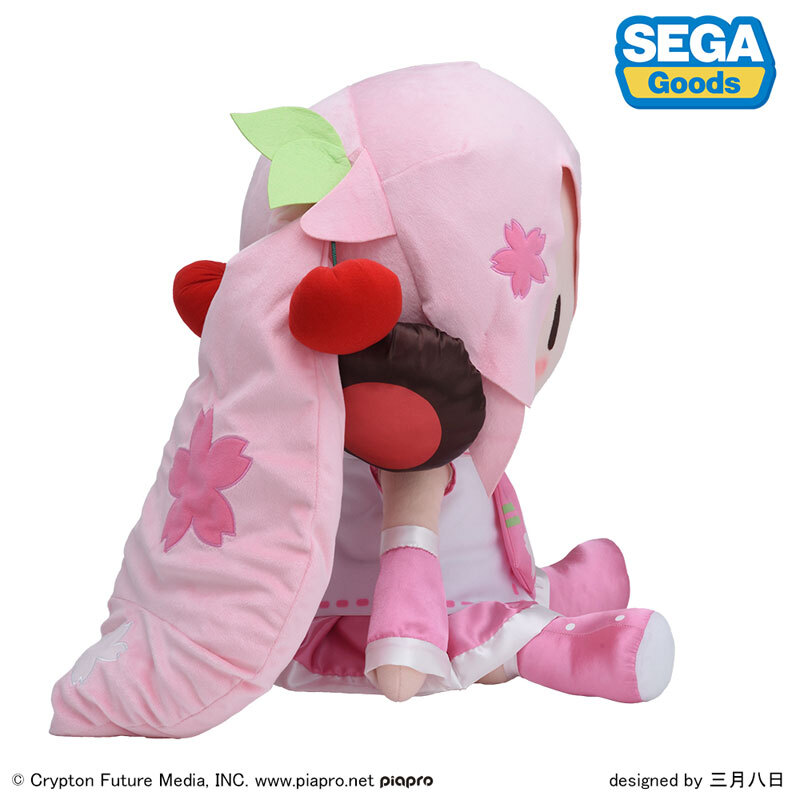 новый товар нераспечатанный SEGA Hatsune Miku серии Sakura Miku ....... jumbo мягкая игрушка Sega fe Eve Hatsune Miku мягкая игрушка