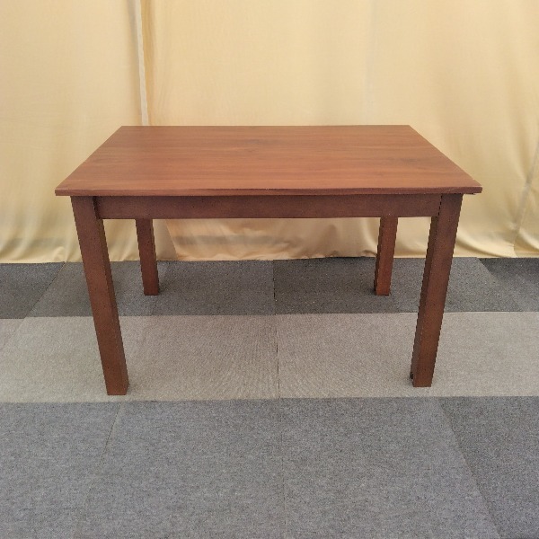 【倉庫取引限定!】4人用 ダイニングテーブル ダイニングテーブル ブラウン ウォルナット 天然木 伸長式 ダイニングテーブル 食卓_画像2