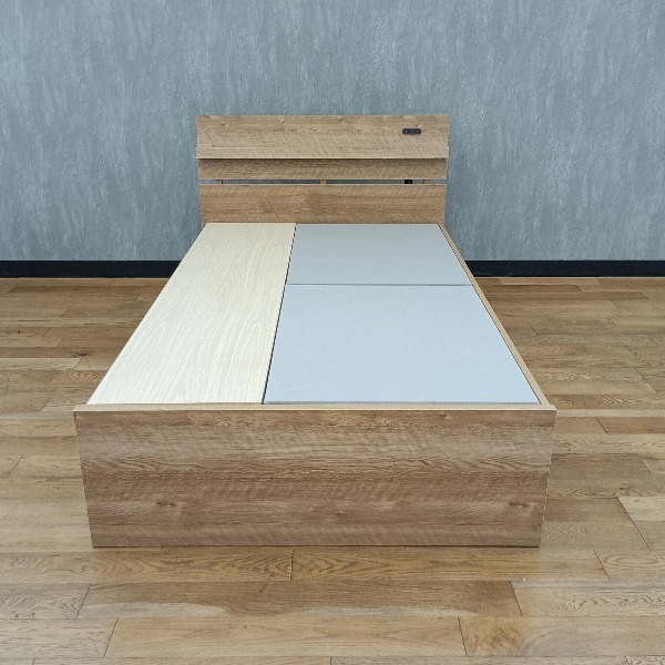 【直接引取限定!】シングル ベッドフレーム ベージュ ベッド台 フレームのみ 一人暮らし ワンルーム おしゃれ_画像2