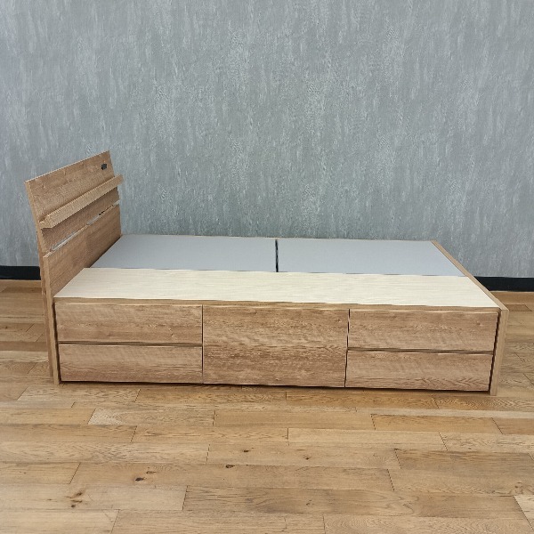 【直接引取限定!】シングル ベッドフレーム ベージュ ベッド台 フレームのみ 一人暮らし ワンルーム おしゃれ_画像3