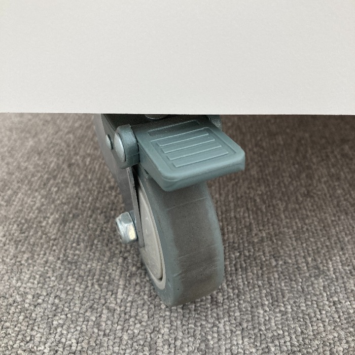 【倉庫取引限定！】訳アリ 中古 クローゼット ホワイト キャスター付き 間仕切り クローゼットハンガー ミラー 鏡_画像8