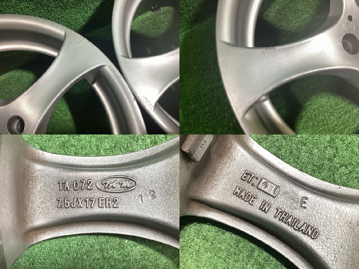 BMW純正　17インチアルミホイール 7.5J ＋40 5H PCD120 4本セット 外棚12　GS_画像9