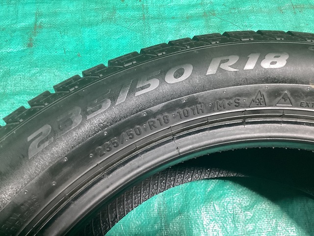 ピレリ ICEZERO アシンメトリコ 235/50R18 2023年製 冬タイヤ スタッドレスタイヤ 4本セット D2-2 EM_画像9