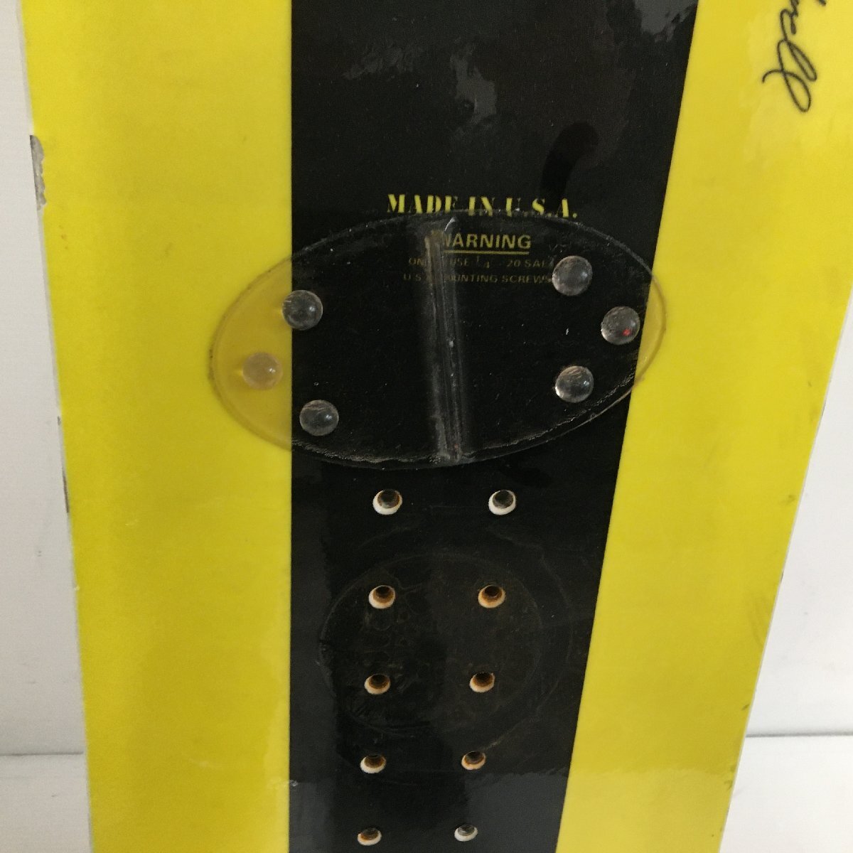 HAZ-MAT/ハズマット スノーボード 149cm ブラック×イエロー ビンディング無 ウィンタースポーツ 25j菊_画像6