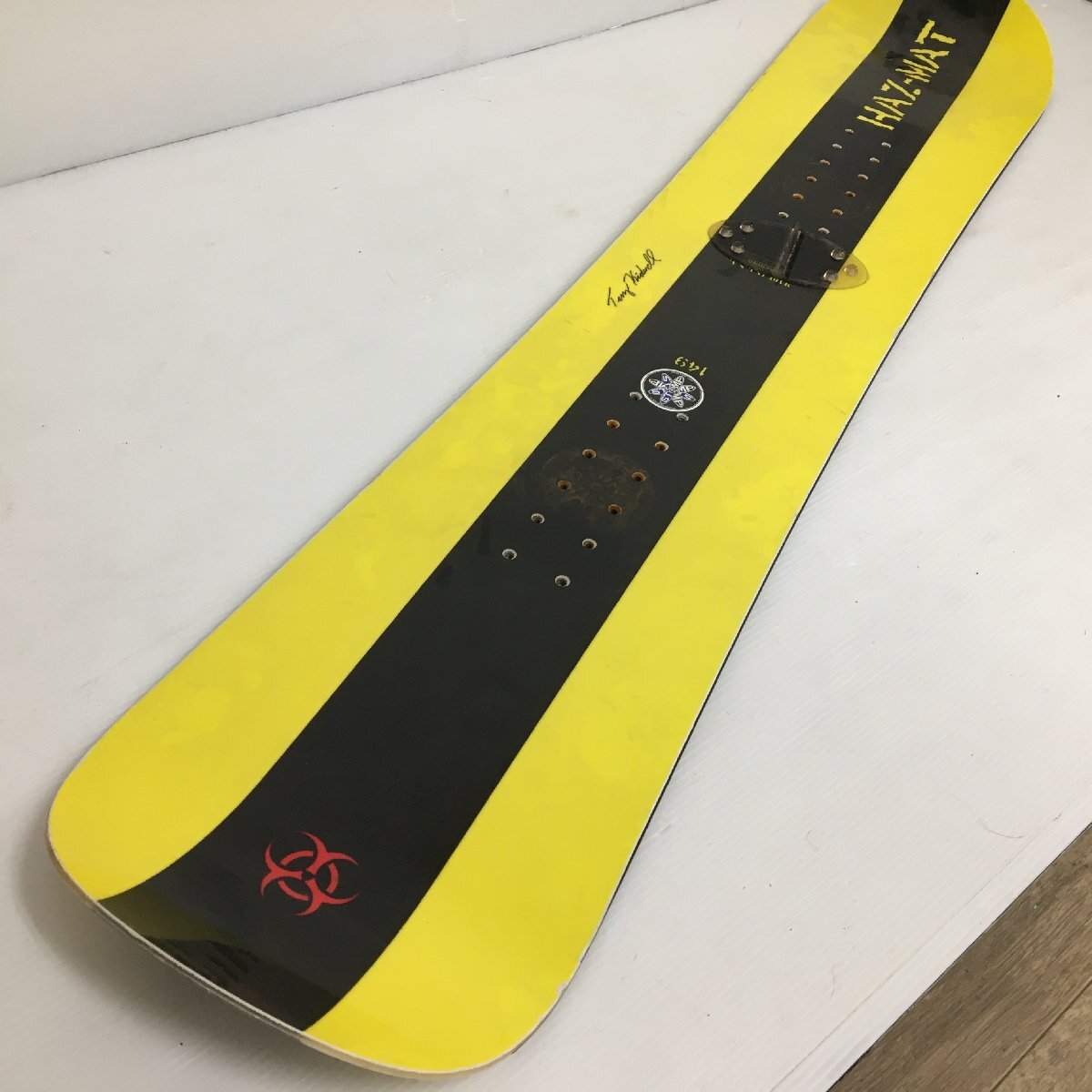 HAZ-MAT/ハズマット スノーボード 149cm ブラック×イエロー ビンディング無 ウィンタースポーツ 25j菊_画像1