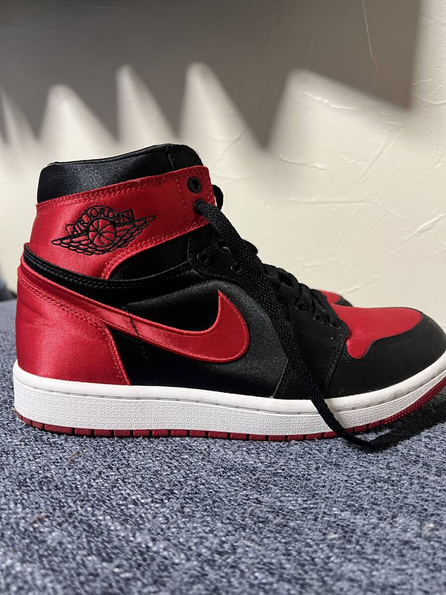 NIKE AIR JORDAN RETORO 1H OGBRED ナイキ スニーカー25.5 美品 赤_画像5
