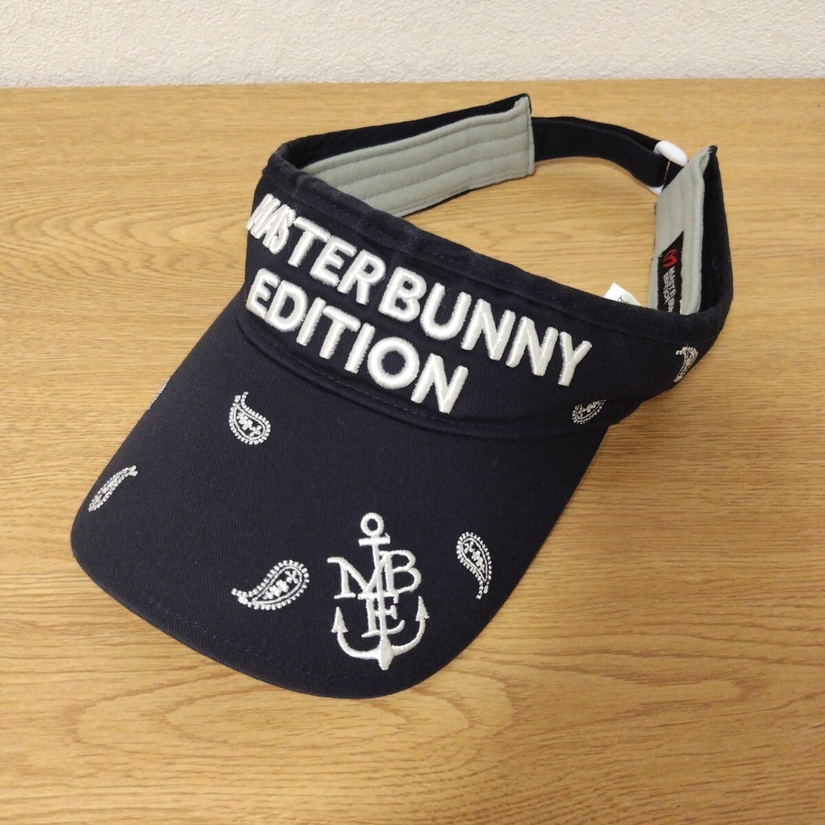 ＼送料無料！／【MASTER BUNNY EDITION】マスターバニーエディション サンバイザー 濃紺 ネイビー フリーサイズ ゴルフウェア GOLF_画像1