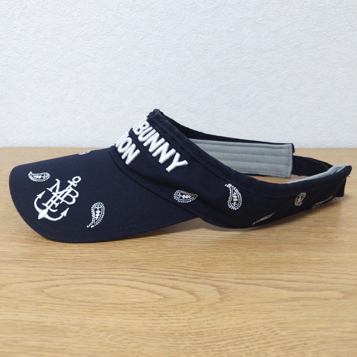 ＼送料無料！／【MASTER BUNNY EDITION】マスターバニーエディション サンバイザー 濃紺 ネイビー フリーサイズ ゴルフウェア GOLF_画像2