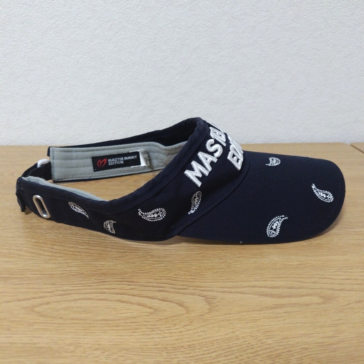 ＼送料無料！／【MASTER BUNNY EDITION】マスターバニーエディション サンバイザー 濃紺 ネイビー フリーサイズ ゴルフウェア GOLF_画像4