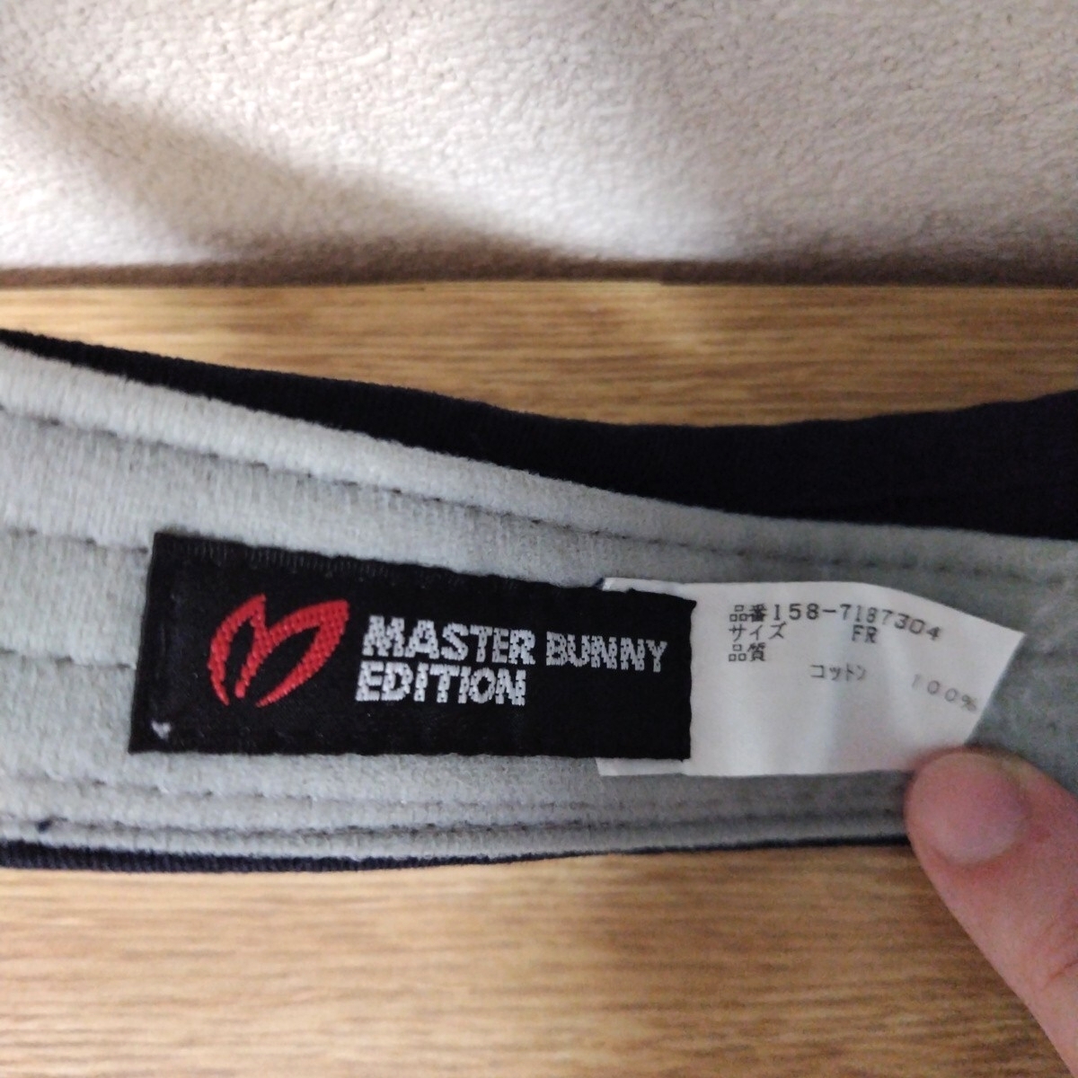 ＼送料無料！／【MASTER BUNNY EDITION】マスターバニーエディション サンバイザー 濃紺 ネイビー フリーサイズ ゴルフウェア GOLF_画像7