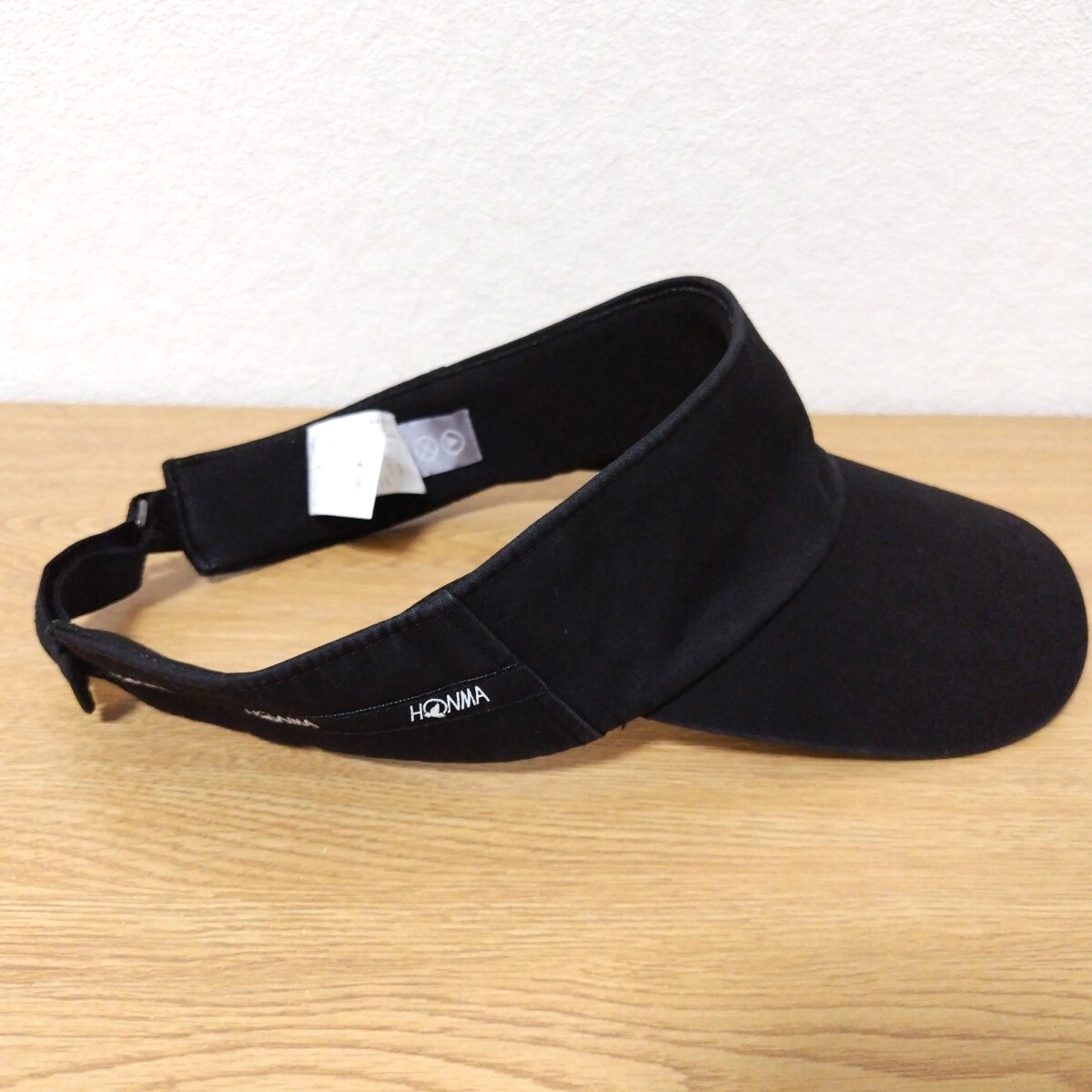 ＼送料無料！／【HONMA GOLF】本間ゴルフ サンバイザー ブラック 黒 フリーサイズ（57〜59cm） ゴルフウェア GOLF スポーツ 日よけ_画像5