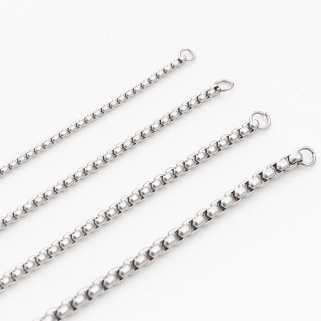 ボックス　チェーン　ネックレス　シルバー 2mm /60cm_画像4