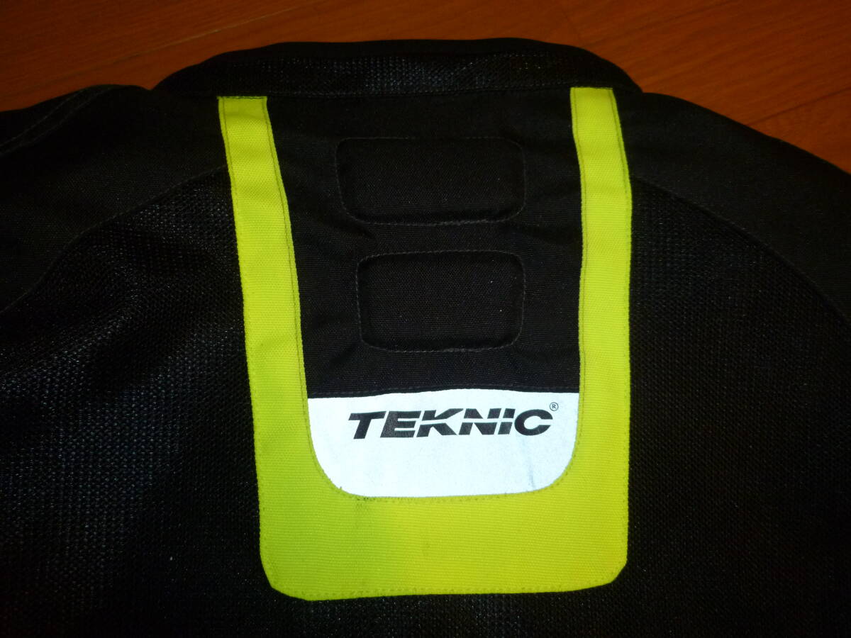 ＵＳＥＤ　テクニーク　TEKNIC　 メッシュジャケット（ブラック/イエロー）　サイズ４６（ＵＳ）　ロゴ剥がれあり_画像6