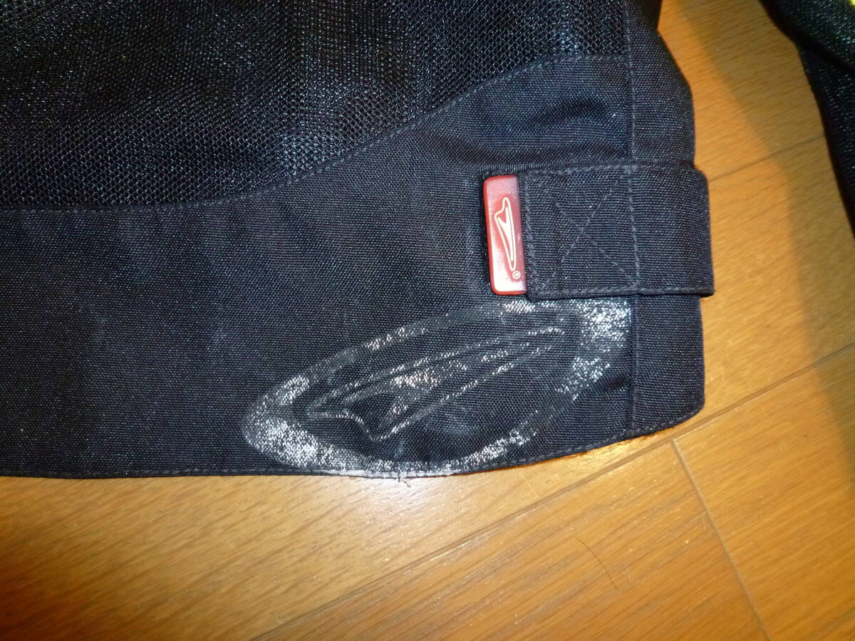 ＵＳＥＤ　テクニーク　TEKNIC　 メッシュジャケット（ブラック/イエロー）　サイズ４６（ＵＳ）　ロゴ剥がれあり_画像7