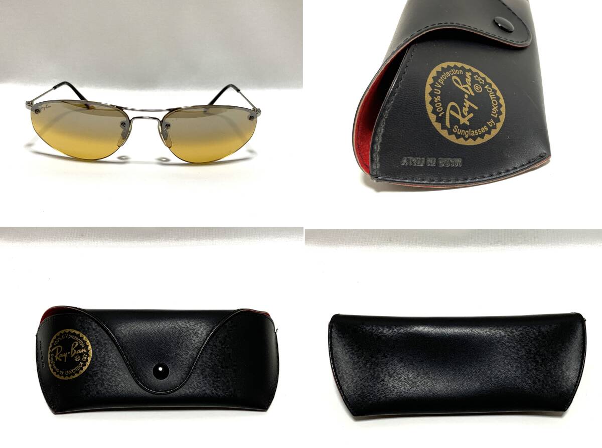 U754【Ray-Ban】レイバン RB3155 003/7F 57□16 ブラウン系 ケース付 ヴィンテージ サングラス_画像10