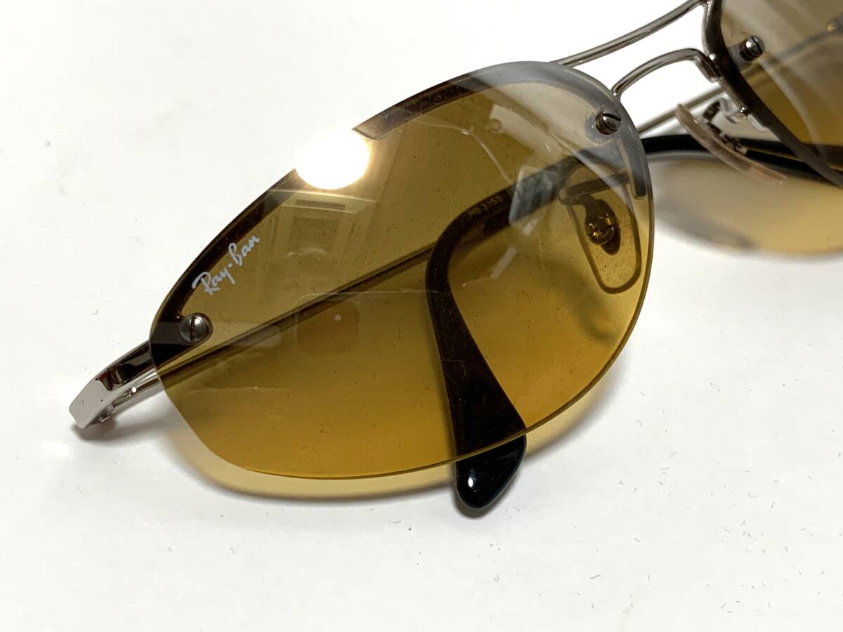 U754【Ray-Ban】レイバン RB3155 003/7F 57□16 ブラウン系 ケース付 ヴィンテージ サングラス_画像2