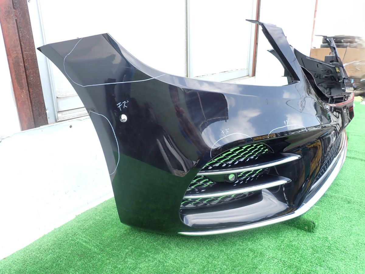 L6349vc ベンツ純正 Sクラス W222/V222 後期 AMG フロントバンパー スポイラー・グリル付 A2228856100 (A2228809500) 黒/197 適合確認可能_画像3