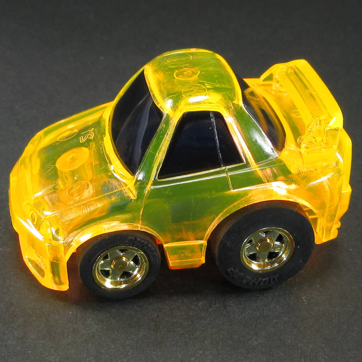 日本製 チョロＱ HG No.21 スカイライン GT-R QQQパック 1997年 福箱 オレンジクリアー成形 限定生産の画像5