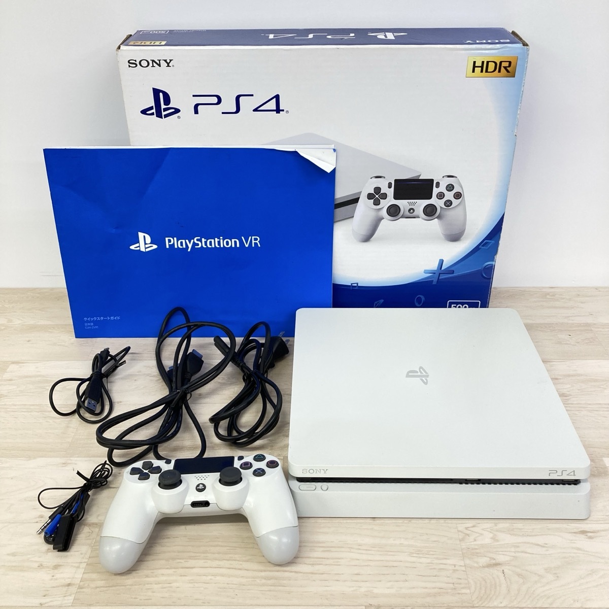 SONY PS4 PlayStation4 本体 500GB グレイシャーホワイト CUH-2100A[H0211]の画像8