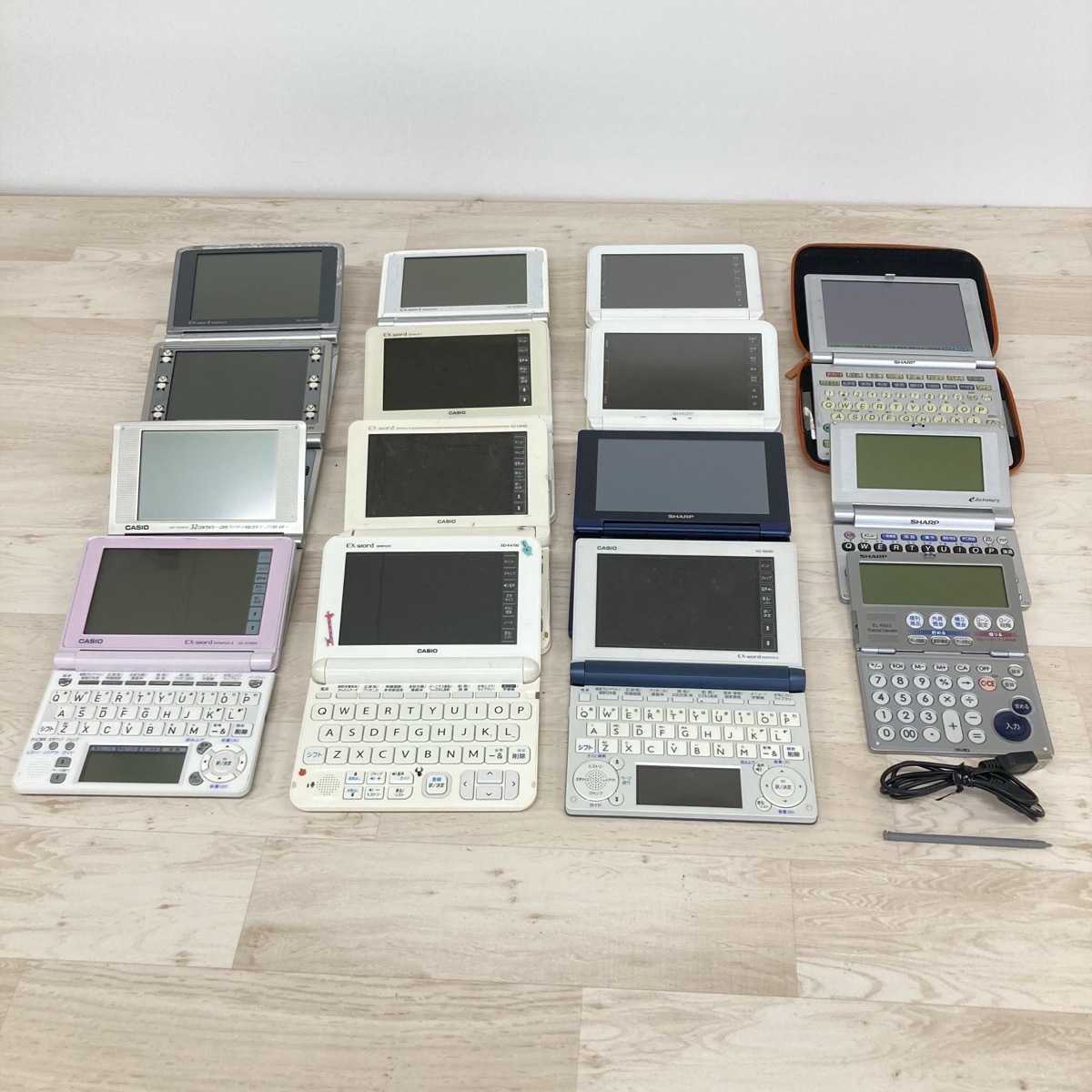 現状品 電子辞書 まとめ Brain ブレーン EX-word エクスワード SHARP シャープ　15点セット　まとめ[Q0180]_画像8