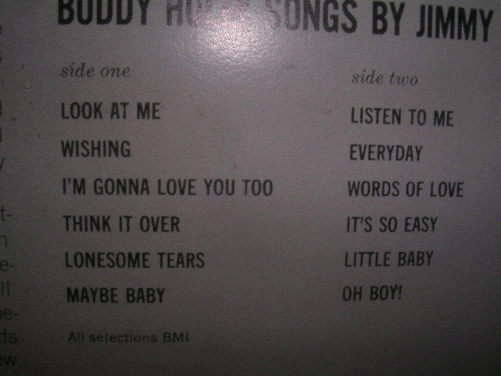 10インチ・リプロ盤「ジミー・ギルマー/バディーズ・バディー」_画像2
