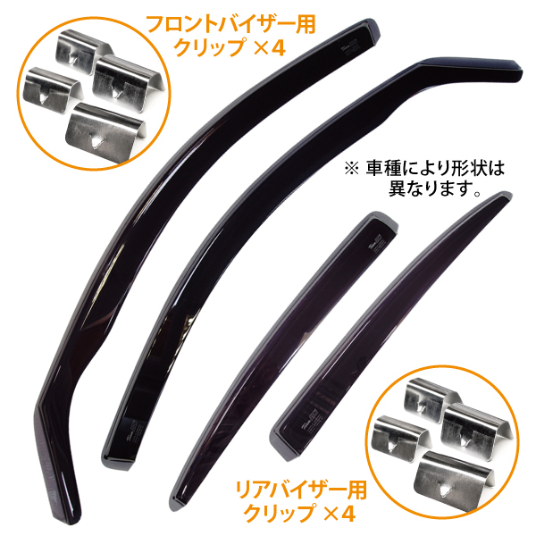 ALFA ROMEO アルファロメオ ジュリエッタ 940 ハッチバック 2012年～2021年 HEKO ドアバイザー フロント&リア用_画像3