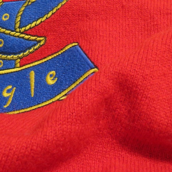 #wnc プリングルオブスコットランド PringleofScotland セーター ニット S 赤 ウール スコットランド製 ゴルフ メンズ [965584]_画像8